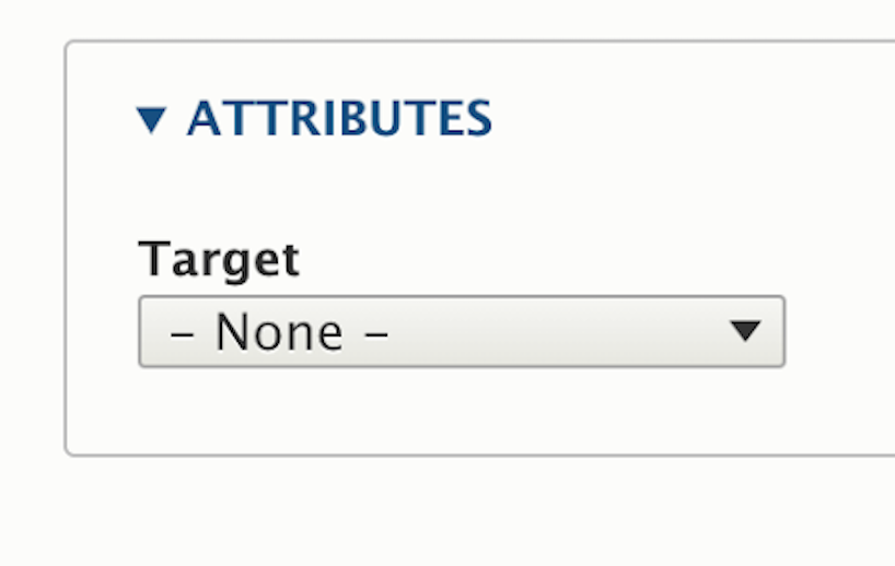 Target attribute