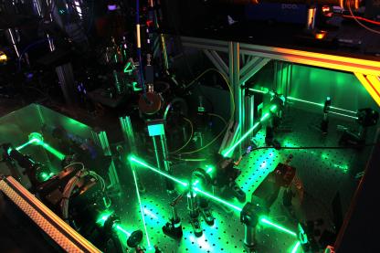 Quantum Computers using green lasers